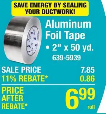 Menards Intertape Polymer Group 2 x 50 yd Aluminum Foil Tape offer