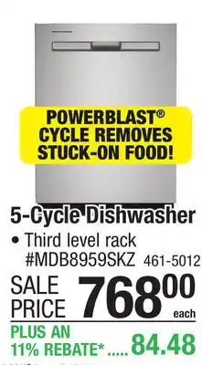 Menards Maytag 5-Cycle Fingerprint Resistant Stainless Steel Built-In Dishwasher offer