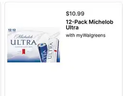 Walgreens 12-Pack Michelob Ultra offer