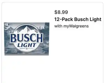 Walgreens 12-Pack Busch Light offer