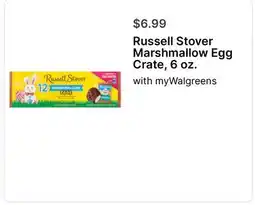 Walgreens Russell Stover Marshmallow Egg Crate, 6 oz offer