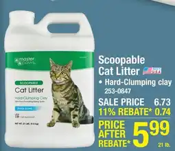 Menards Master Paws Clumping Cat Litter - 21 lbs offer