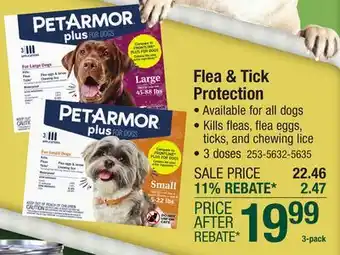 Menards PetArmor Plus For Dogs up to 22 lbs offer