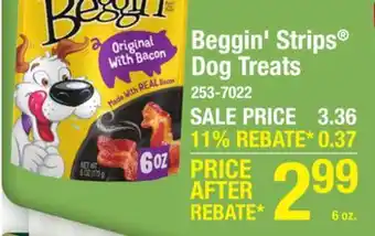 Menards Beggin' Strips Original Bacon Dog Treats - 6 oz offer