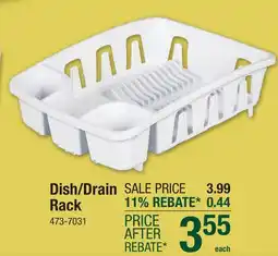 Menards Sterilite Dish/Drain Rack - White offer