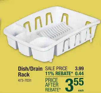 Menards Sterilite Dish/Drain Rack - White offer