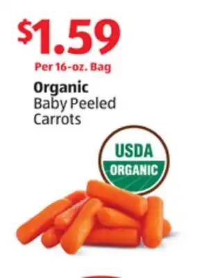 Aldi Organic Baby Peeled Carrots offer