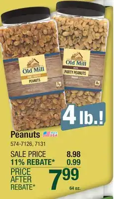 Menards Old Mill Salted Party Peanuts - 64 oz offer