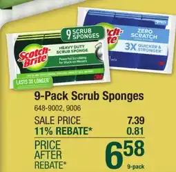 Menards Scotch-Brite Heavy Duty Scrub Sponges - 9 Count offer