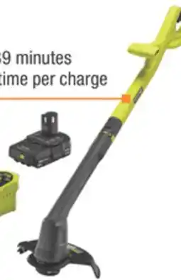 The Home Depot RYOBI ONE 18V 10 String Trimmer/Edger 2.0Ah Kit offer