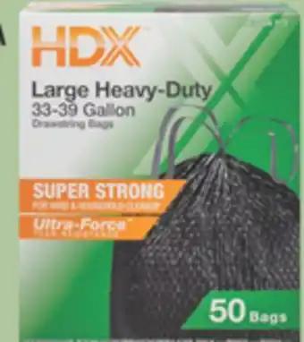 The Home Depot HDX A EXCLUSIVE 50-Count 39-Gallon Flexpro Outdoor & Yard Bags offer