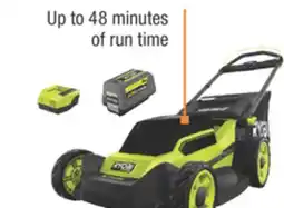 The Home Depot RYOBI HP 40V 20 Cordless Push Mower 6.0Ah Kit offer