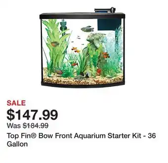 Petsmart Top Fin Bow Front Aquarium Starter Kit - 36 Gallon offer