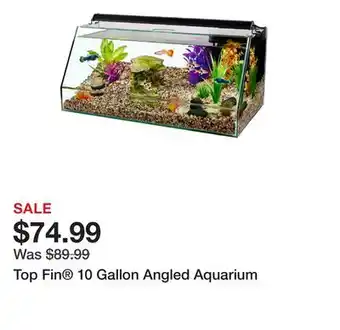 Petsmart Top Fin 10 Gallon Angled Aquarium offer