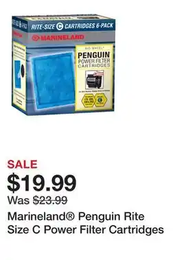 Petsmart Marineland Penguin Rite Size C Power Filter Cartridges offer