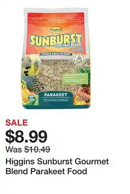 Petsmart Higgins Sunburst Gourmet Blend Parakeet Food offer