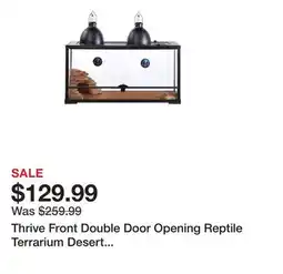 Petsmart Thrive Front Double Door Opening Reptile Terrarium Desert Essentials Kit - 40 Gallon offer