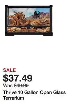 Petsmart Thrive 10 Gallon Open Glass Terrarium offer