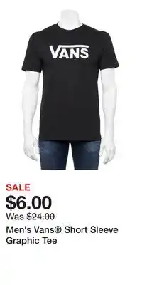 Kohl's Men's Vans Short Sleeve Graphic Tee offer