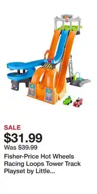 Kohl's Fisher-Price Hot Wheels Racing Loops Tower Track Playset by Little People offer