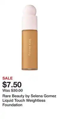 Kohl's Rare Beauty by Selena Gomez Liquid Touch Weightless Foundation offer