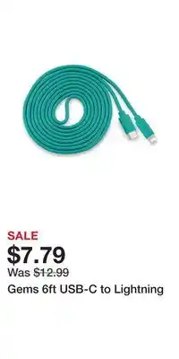 Kohl's Gems 6ft USB-C to Lightning offer