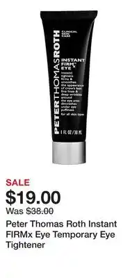 Kohl's Peter Thomas Roth Instant FIRMx Eye Temporary Eye Tightener offer