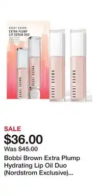 Nordstrom Bobbi Brown Extra Plump Hydrating Lip Oil Duo (Nordstrom Exclusive) $78 Value offer