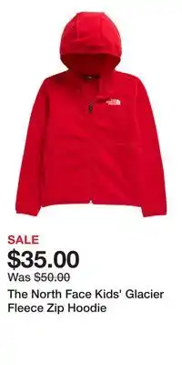 Nordstrom The North Face Kids' Glacier Fleece Zip Hoodie offer