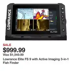 Dick's Sporting Goods Lowrance Elite FS 9 with Active Imaging 3-in-1 Fish Finder offer