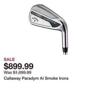 Dick's Sporting Goods Callaway Paradym Ai Smoke Irons offer