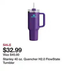 Dick's Sporting Goods Stanley 40 oz. Quencher H2.0 FlowState Tumbler offer