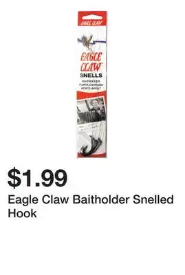 Dick's Sporting Goods Eagle Claw Baitholder Snelled Hook offer