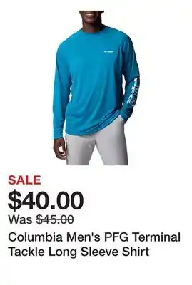 Dick's Sporting Goods Columbia Men's PFG Terminal Tackle Long Sleeve Shirt offer