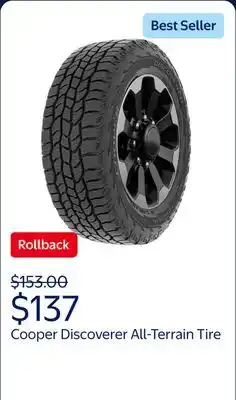 Walmart Cooper Discoverer All-Terrain 265/70R17 115T Tire offer