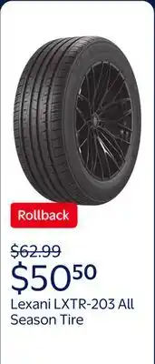 Walmart Lexani LXTR-203 All Season 205/50R15 89V XL Passenger Tire offer