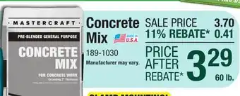 Menards Concrete Mix - 60 lb offer