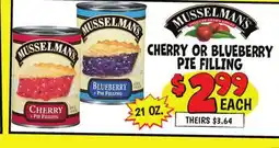 Ollie's MUSSELMAN'S CHERRY OR BLUEBERRY PIE FILLING offer