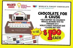 Ollie's CHOCOLATE FOR A CAUSES offer