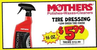 Ollie's MOTHERS TIRE DRESSING offer