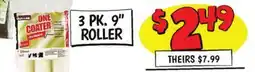 Ollie's 3 PK. 9 ROLLER offer