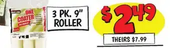 Ollie's 3 PK. 9 ROLLER offer