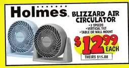 Ollie's HOLMES BLIZZARD AIR CIRCULATOR offer