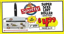 Ollie's SUPER SIZE LINT ROLLER offer