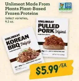 Sprouts Farmers Market Unlimeat Made From Plants Plant-Based Frozen Proteins offer