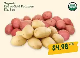 Sprouts Farmers Market Organic Red or Gold Potatoes offer