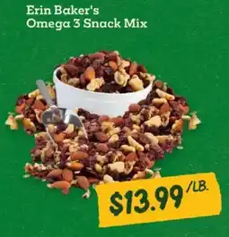 Sprouts Farmers Market Erin Baker's Omega 3 Snack Mix offer