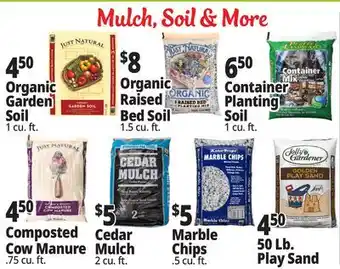 Ocean State Job Lot Just Natural Organic Garden Soil 1 cu ft offer