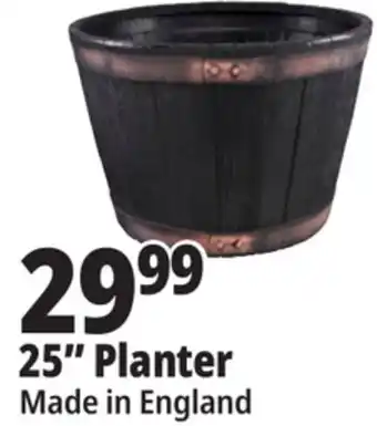 Ocean State Job Lot Whiskey Barrel Resin Planter 24.6 offer