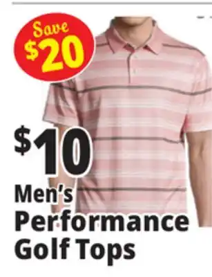 Ocean State Job Lot Men's Performance Golf Tops offer